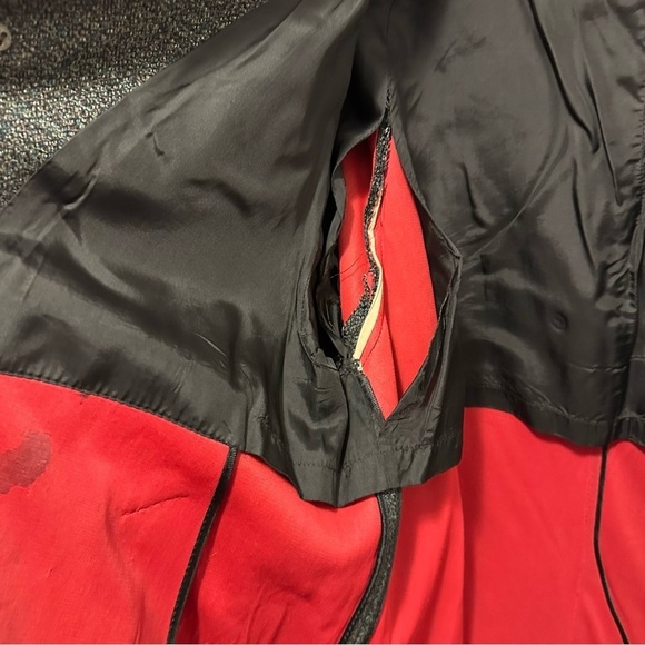 Vintage BURTON Textured Deep Brown Trench Coat Long Topcoat Overcoat Men’s 46R - Picture 6 of 12